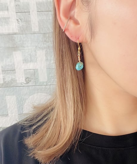 turquoiseピアス（小）