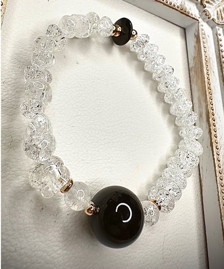 Morion ×  Crackle Quartz × Black Onyx