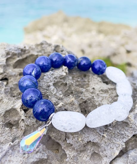 Lapis Lazuli × Crackle Quartz