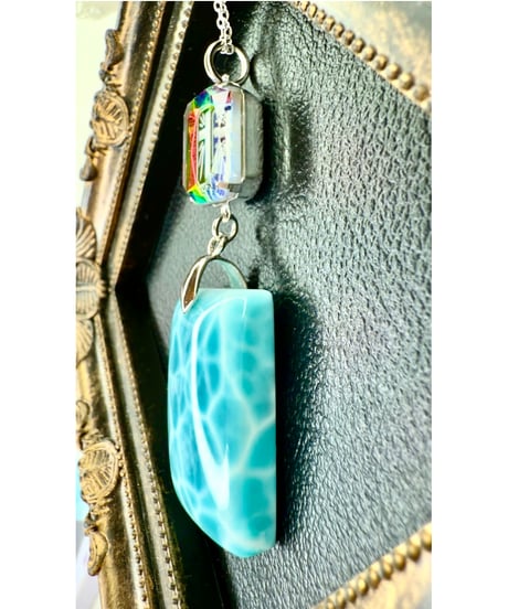 High Quality Larimar × vintage glass（限定１本）