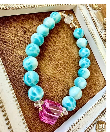 High Quality Larimar × High Quality Pink Sapphire（限定1本）