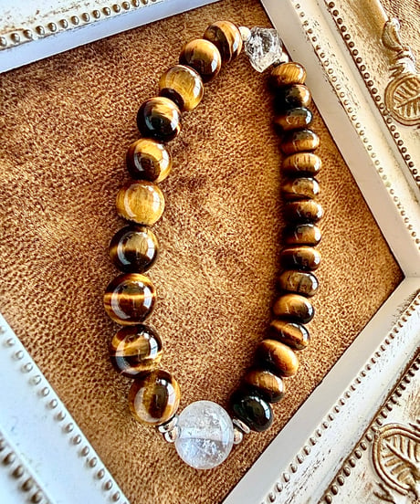 High Quality Himalaya Crystal × Tiger Eye × Tiger Eye