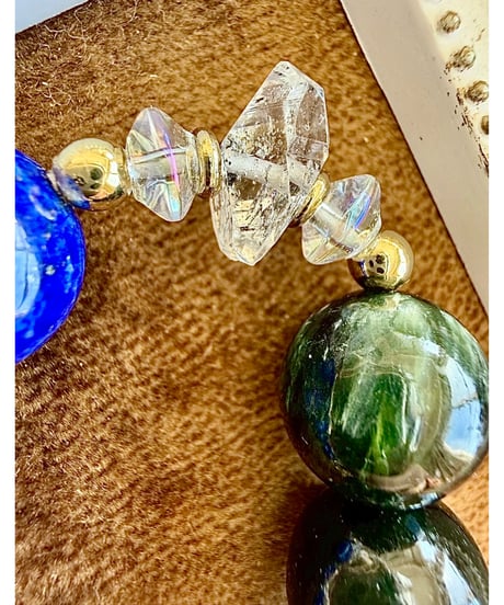 High Quality Lapis Lazuli × Seraphinite × Amber 〔限定数本〕