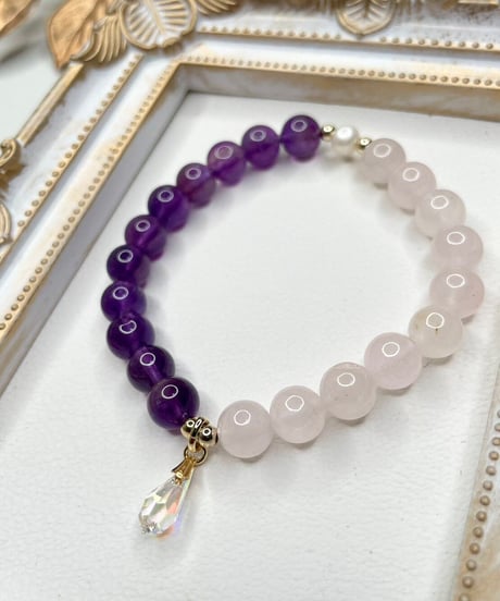 Amethyst × Rose quartz