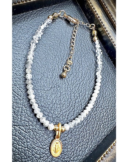 White Diamond Faceted Round × Herkimer Diamond