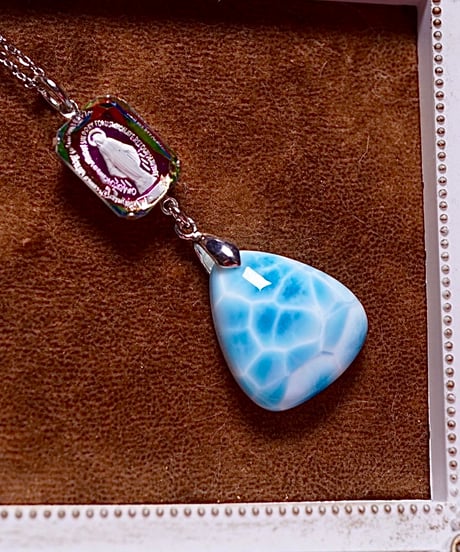 High Quality Larimar × vintage glass（限定１本）