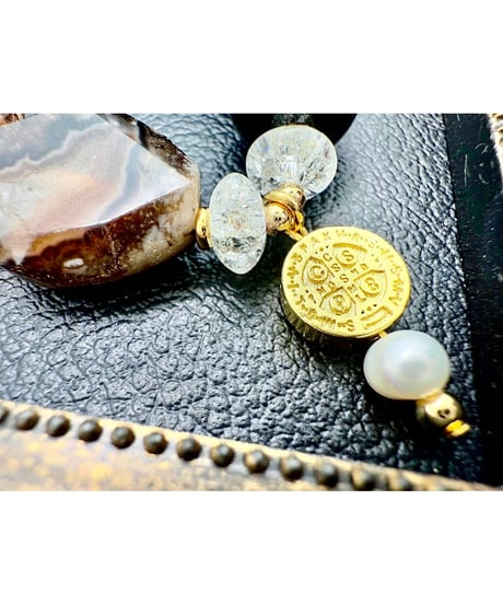 Charry Blossom Agate × Morion（限定１本）