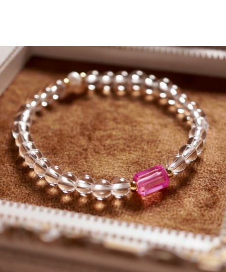 High Quality Pink Sapphire × High Quality Crystal × × High Quality Pearl