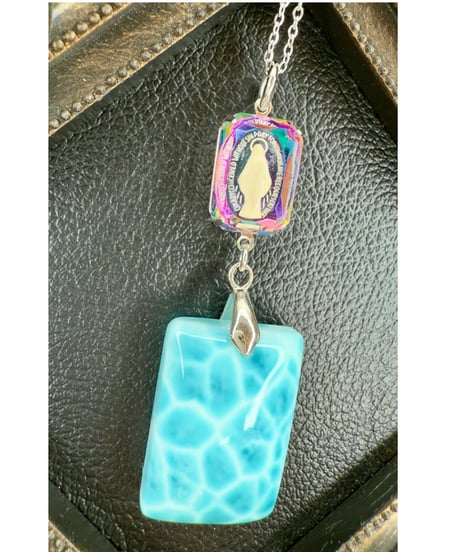 High Quality Larimar × vintage glass（限定１本）