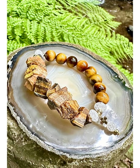 Raw Tiger Eye × Tiger Eye