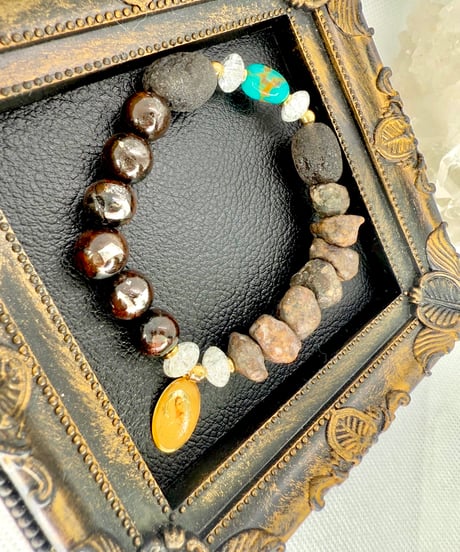 Jepara Meteorite × RAW Sahara NWA869 × Cintamani × High Quality Kingman Turquoise （限定1本）