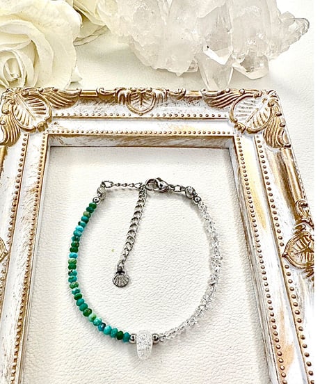 Herkimer Diamond × Turquoise