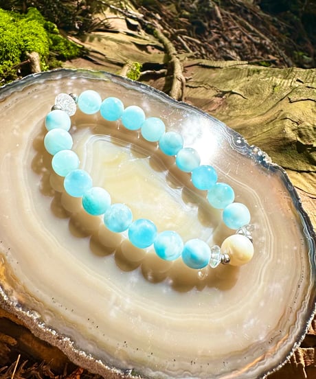 High Quality Ice Larimar × Pearl