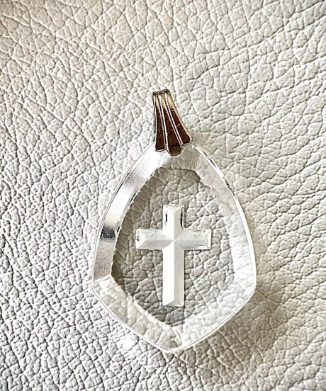 vintage glass cross