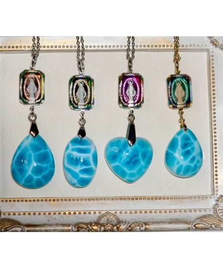 High Quality Larimar × vintage glass（限定１本）