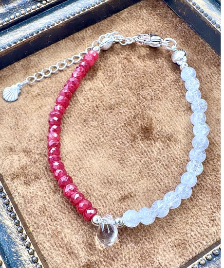 Ruby × Crackle Quartz