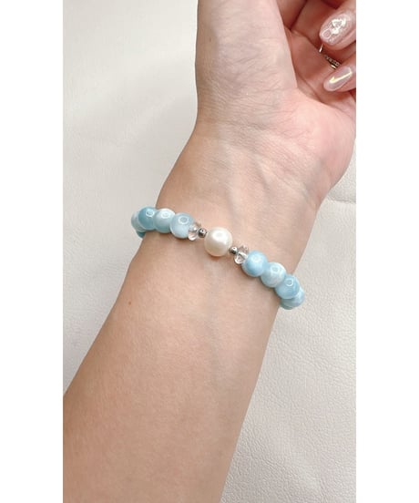 High Quality Ice Larimar × Pearl