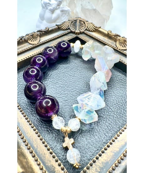 Amethyst × Titanium Crystal