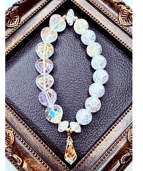Heart Rainbow Crack Quartz × Rainbow Crack Quartz