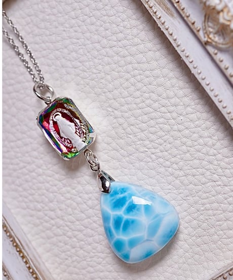High Quality Larimar × vintage glass（限定１本）