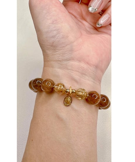 High Quality Copper Rutile × High Quality Golden Rutile Quartz