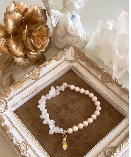 crystal× Freshwater pearl　（mini）