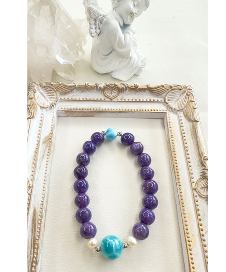 High Quality Charoite × High Quality Larimar