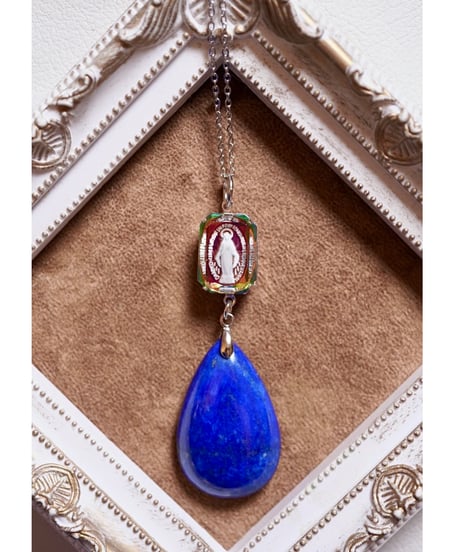 High Quality lapis lazuli × vintage glass（限定１本）