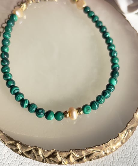 malachite　mini bracelet
