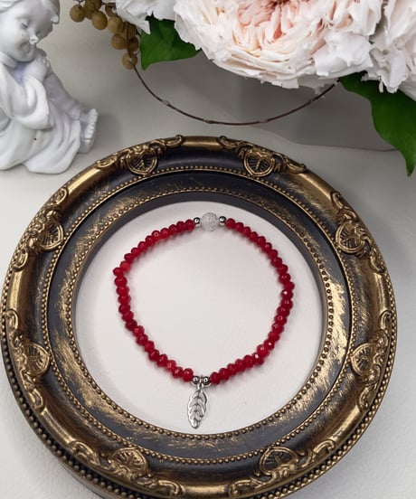 Red jade 2way  bracelet