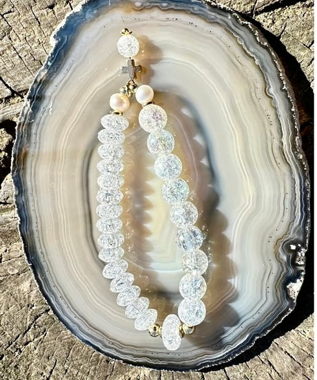 Rainbow Crackle Quartz × Crackle Quartz