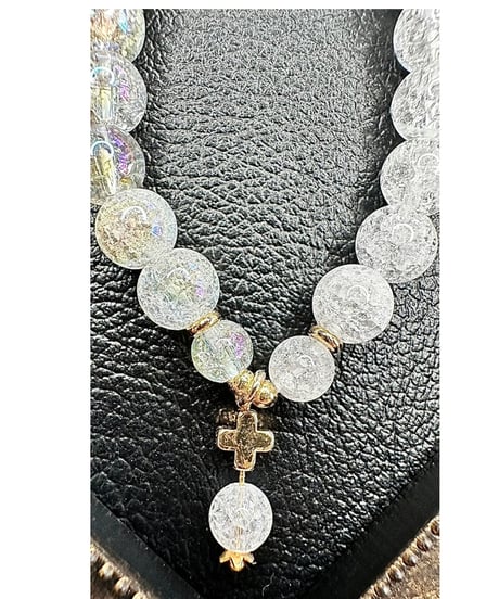 Rainbow Crackle Quartz × Crackle Quartz