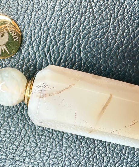 White Crystal Point Bottle Necklace Pendant