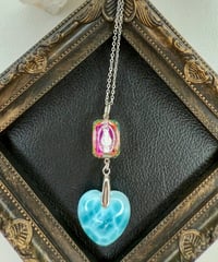High Quality Ice Heart Larimar × vintage glass（限定１本）