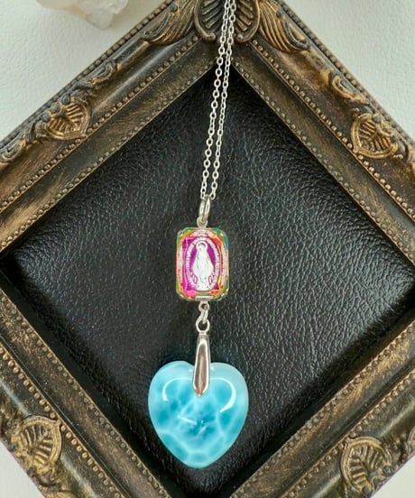 High Quality Ice Heart Larimar × vintage glass（限定１本）