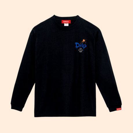 22年度 / Drip Logo ロンT〈Black〉