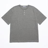KAMIHINO-Henry Neck T Shirt (Grey)
