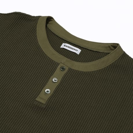 KAMIHINO-Waffle-Casual Dress_Khaki