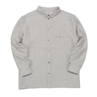 KAMIHINO 1Pocket Flannel Shirt / Light Grey