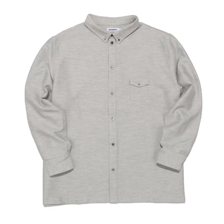 KAMIHINO 1Pocket Flannel Shirt / Light Grey