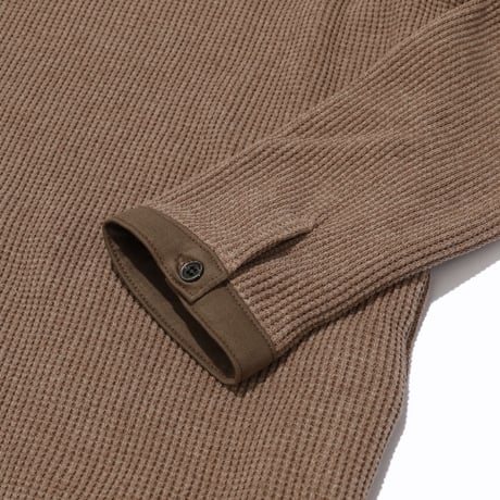 KAMIHINO-Waffle-Casual Dress_Brown