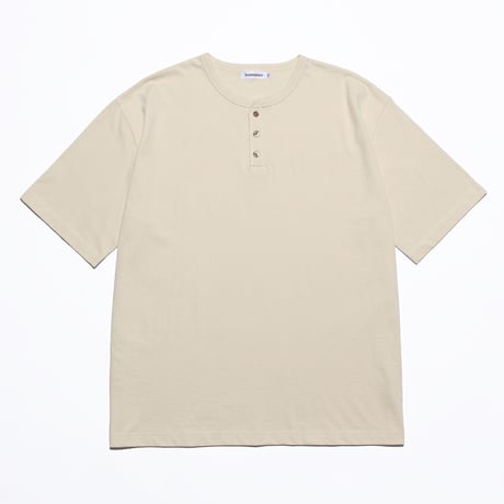 KAMIHINO-Henry Neck T Shirt(生成り)