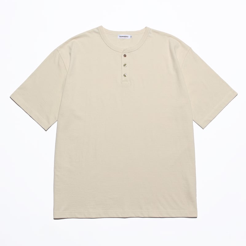 KAMIHINO-Henry Neck T Shirt(生成り) | ALL KLASSICS KAMIHINO-Henry Neck T Shirt(生成り) | ALL KLASSICS