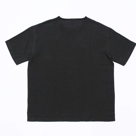 KAMIHINO-Linen Tee Shirt-Black