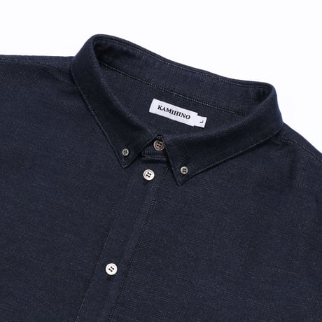 KAMIHINO 1Pocket Flannel Shirt / Navy