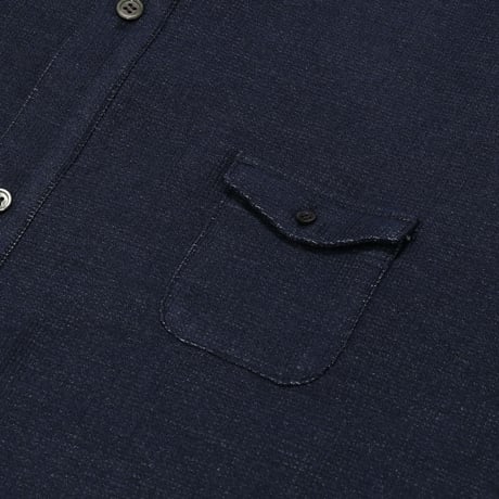 KAMIHINO 1Pocket Flannel Shirt / Navy