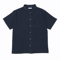 KAMIHINO_Short Sleeve Gauze Shirt_Navy