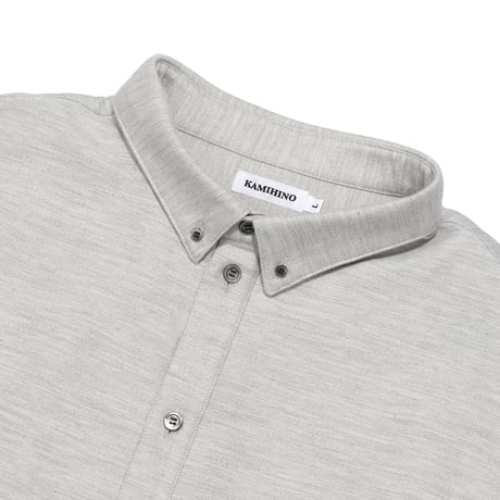 KAMIHINO 1Pocket Flannel Shirt / Light Grey