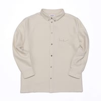 KAMIHINO 1Pocket Flannel Shirt / Light Beige