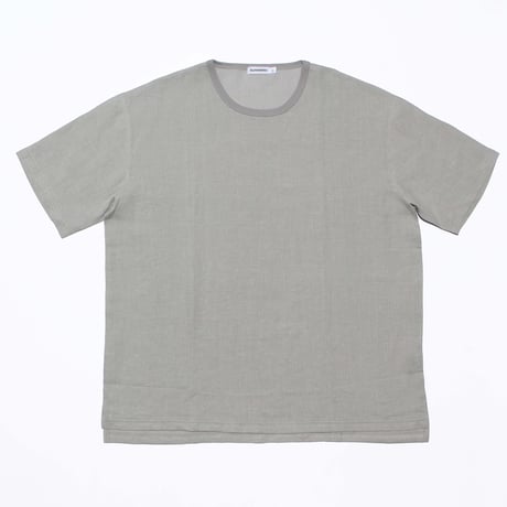 KAMIHINO-Linen Tee Shirt-Grey